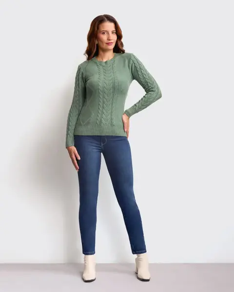 Chompa Mora 4a Verde Vintage