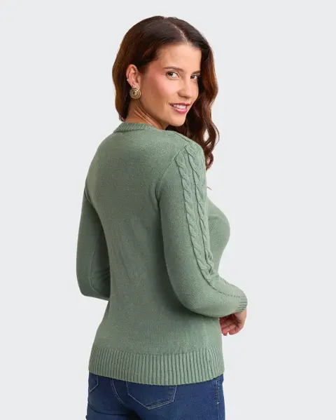 Chompa Mora 4a Verde Vintage