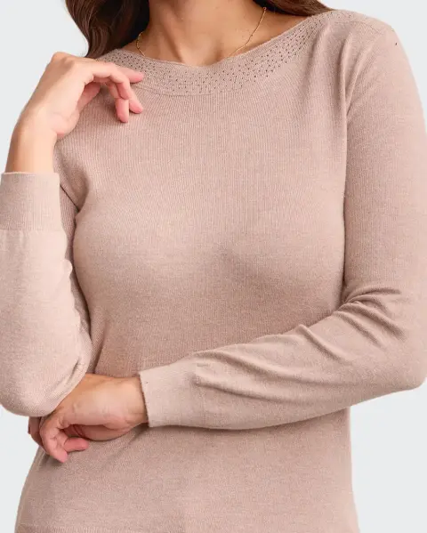 Chompa Namora Beige Melange