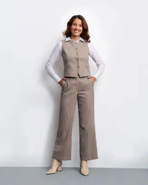Chaleco Maria Grey Mouline