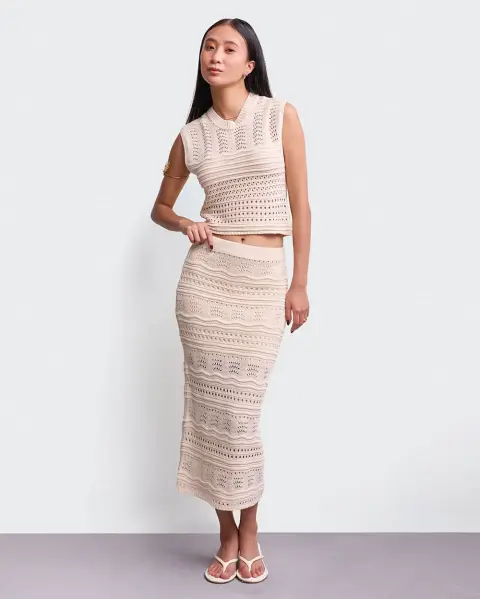 Falda Tana Beige Arena