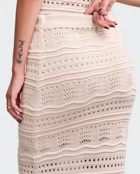 Falda Tana Beige Arena