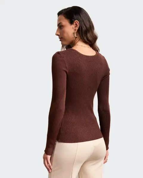 Chompa Jimena 3 Marron Chocolate