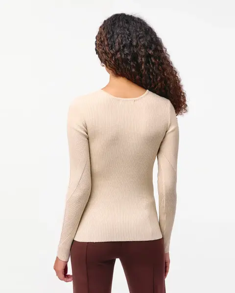 Chompa Jimena 3 Beige Crema