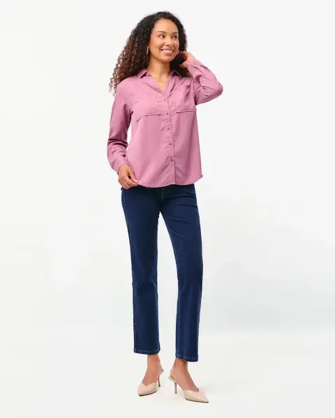 Blusa Miluska Malva Rosa