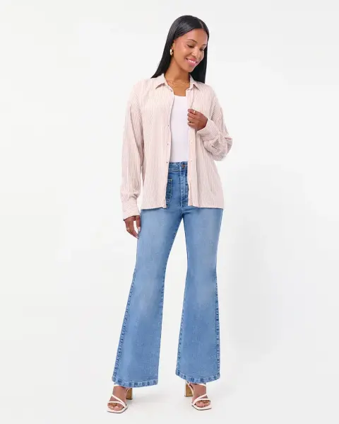 Blusa Ania Beige Tannin