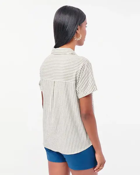 Blusa Camila Print Verde Olivo