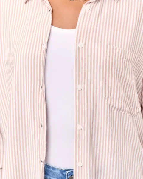 Blusa Ania Beige Tannin