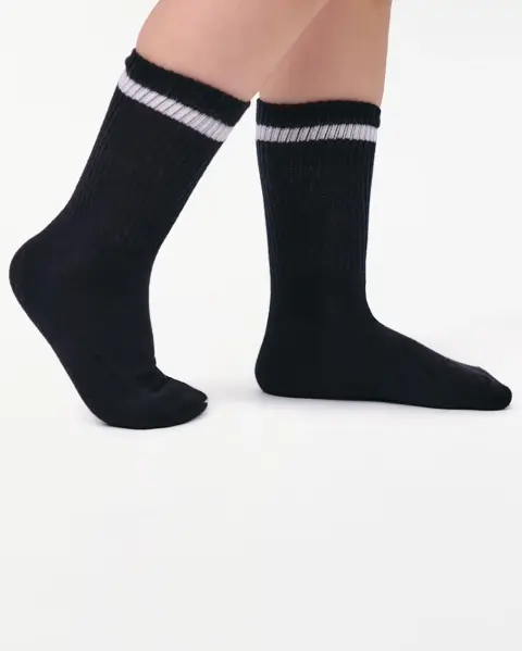 Calcetines Medias Pack De 3 Unidades Unisex Riley Negro/gris/blanco
