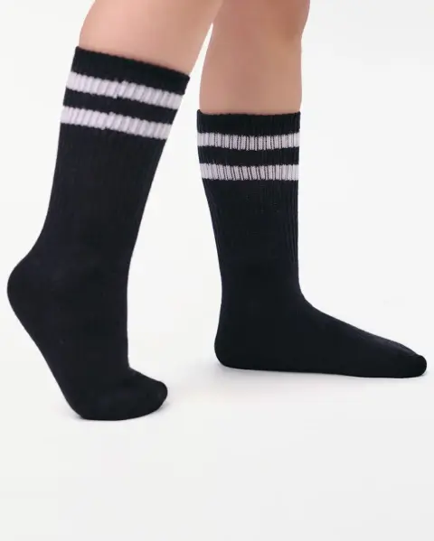 Calcetines Medias Pack De 3 Unidades Unisex Riley Blanco/gris/negro