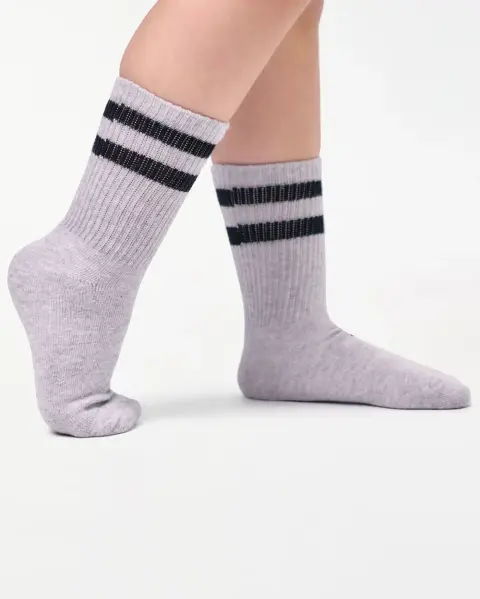 Calcetines Medias Pack De 3 Unidades Unisex Riley Blanco/gris/negro