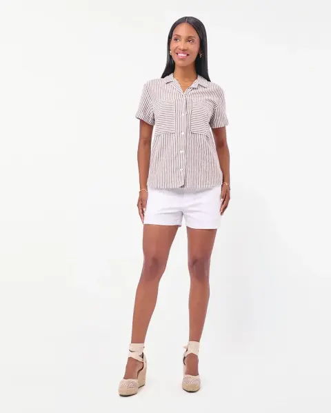 Blusa Camila Print Marron Coffee