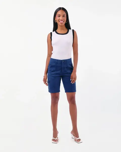 Bermuda Margaret Solid Azul Real