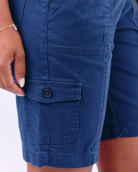 Bermuda Margaret Solid Azul Real