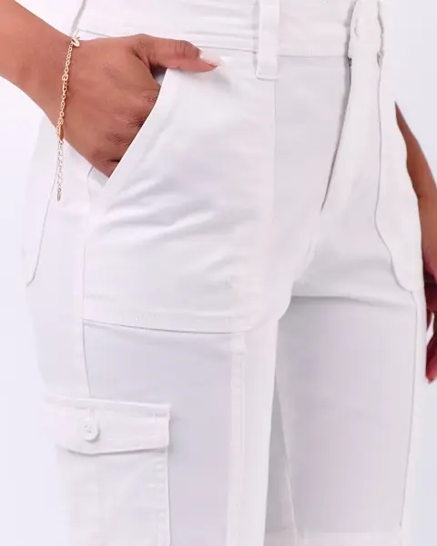 Bermuda Margaret Solid Blanco Optico