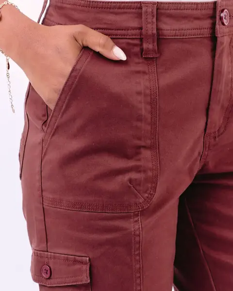 Bermuda Margaret Solid Marron Chocolate