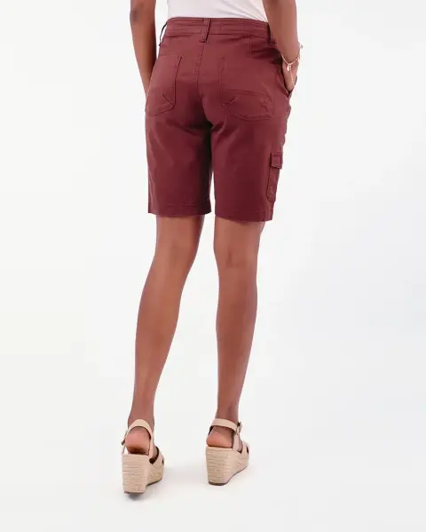Bermuda Margaret Solid Marron Chocolate