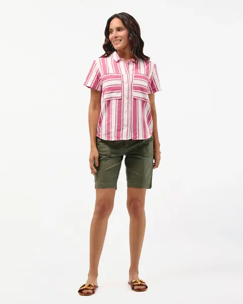 Blusa Camila Print Rojo Flama