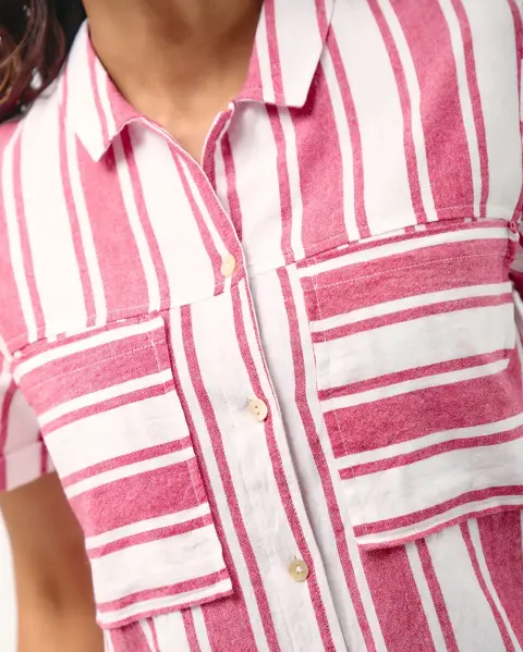 Blusa Camila Print Rojo Flama