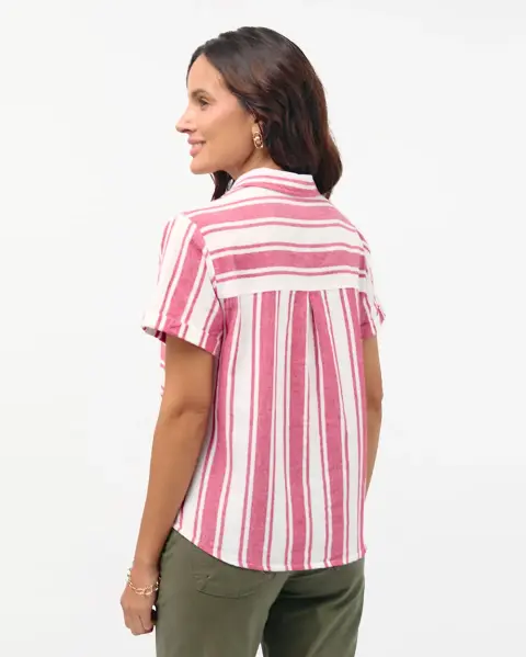 Blusa Camila Print Rojo Flama
