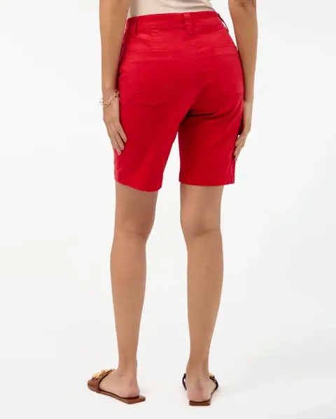 Bermuda Margaret Solid Rojo Flama