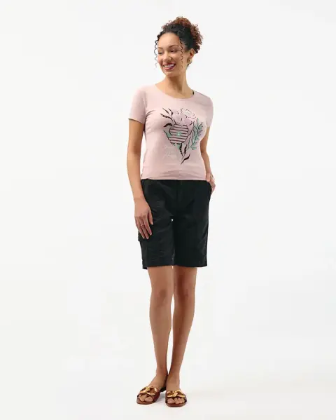 Bermuda Margaret Solid Negro