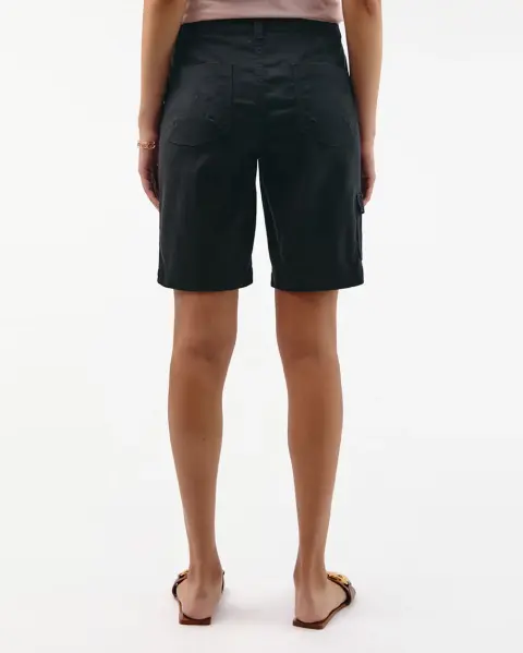 Bermuda Margaret Solid Negro