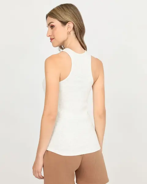Top Mey Core Crema Heather Poly