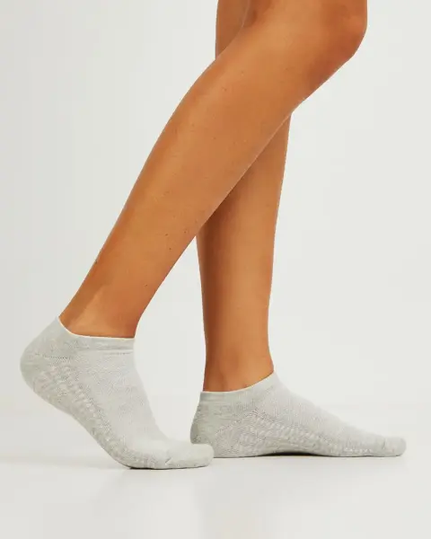 Calcetines Pack x 3 Mitzy Blanco / Gris / Turquesa
