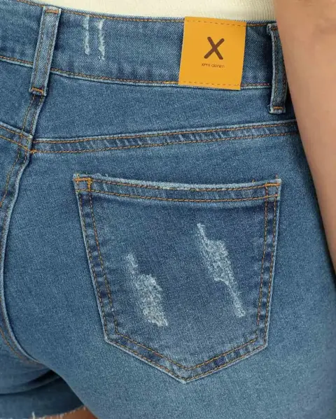 Short Jean Florinda Azul Medio