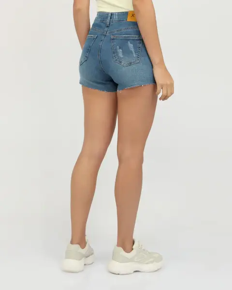 Short Jean Florinda Azul Medio