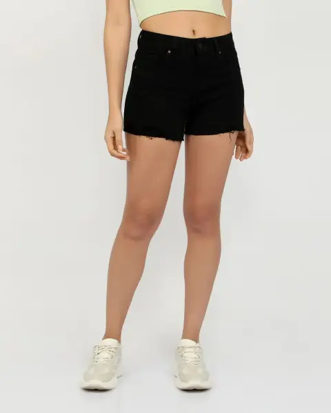 Short Jean Florinda Negro Denim