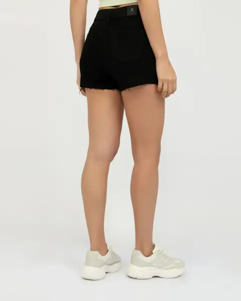 Short Jean Florinda Negro Denim
