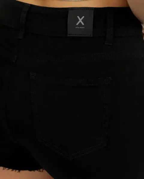 Short Jean Florinda Negro Denim