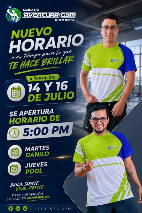 Gimnasio Aventura Gym Chimbote: musculación, funcional, fight training y clases de baile en Jr. Elías Aguirre 181, Chimbote