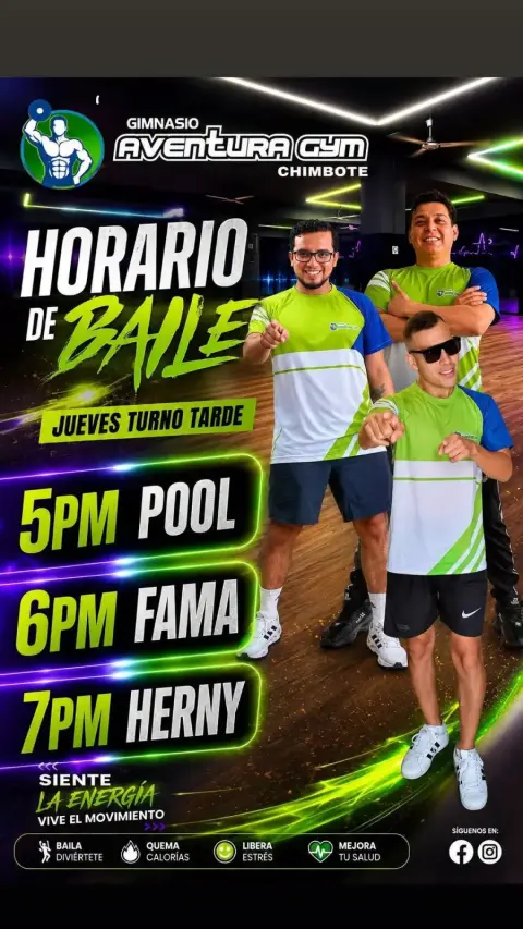 Gimnasio Aventura Gym Chimbote: musculación, funcional, fight training y clases de baile en Jr. Elías Aguirre 181, Chimbote