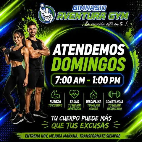 Gimnasio Aventura Gym Chimbote: musculación, funcional, fight training y clases de baile en Jr. Elías Aguirre 181, Chimbote