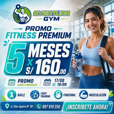 Membresía 5 meses Promo Fitness Premium