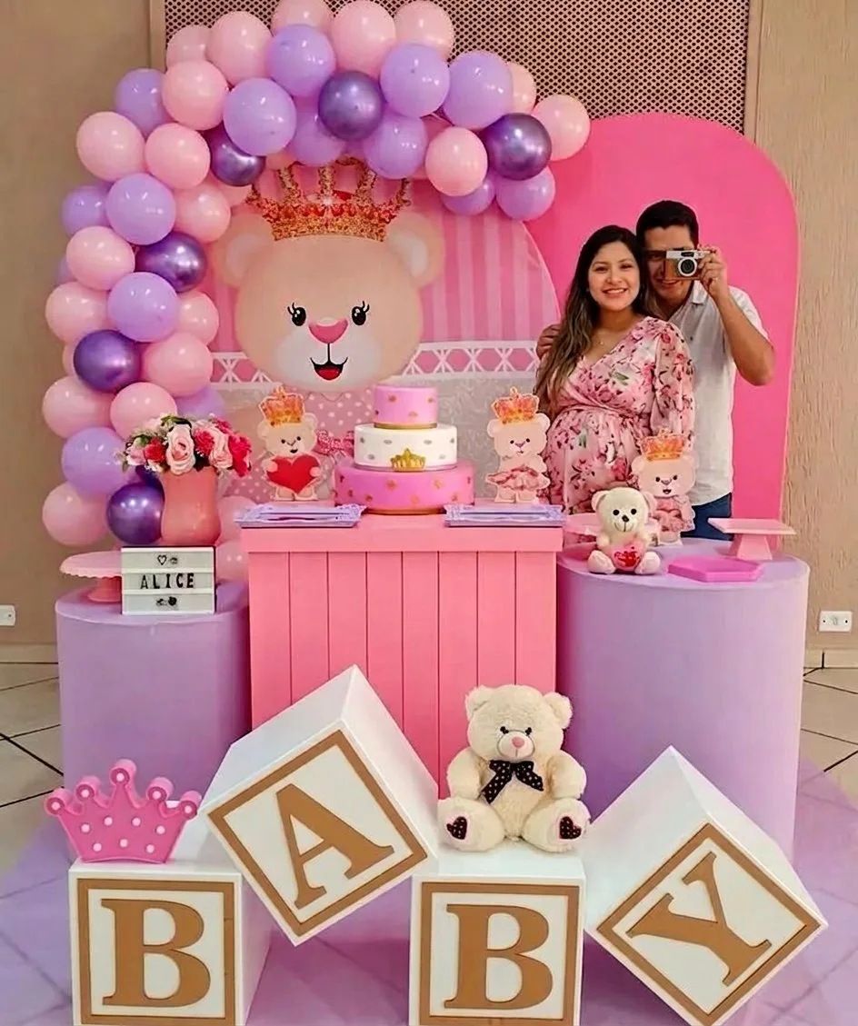 Alquiler de estructuras de metal para fondo de fotos de Baby Shower en Chimbote