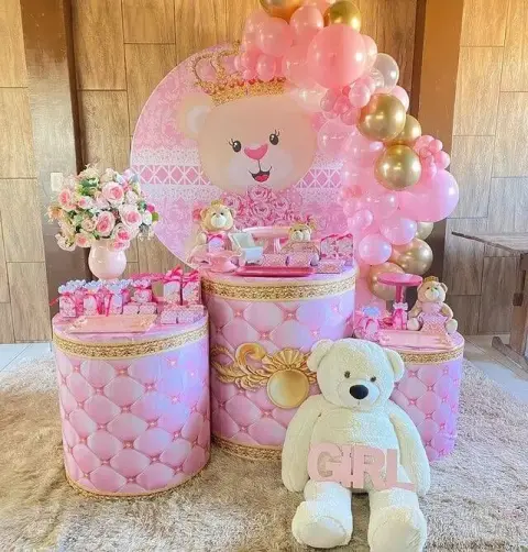 Decoración de baby shower para niña «Angelita»