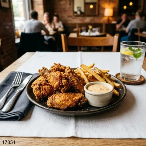 Alitas broaster (10 unidades) con papas