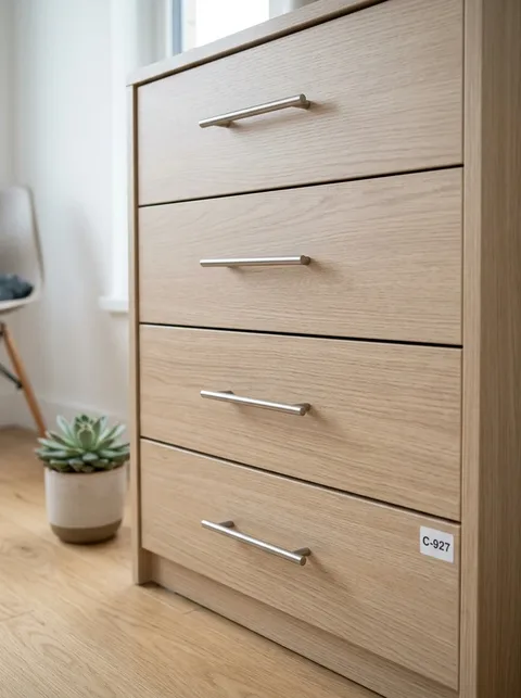 Cómoda de madera para el dormitorio