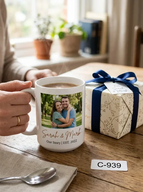 Taza estampada con diseño propio