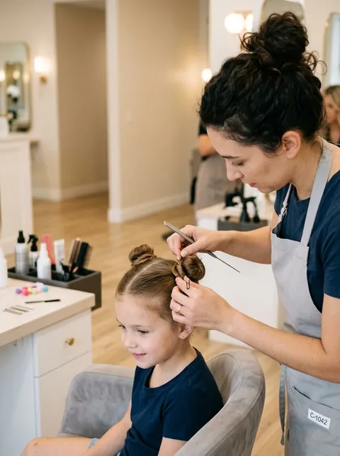 Peinado con trenzas para niñas pequeñas