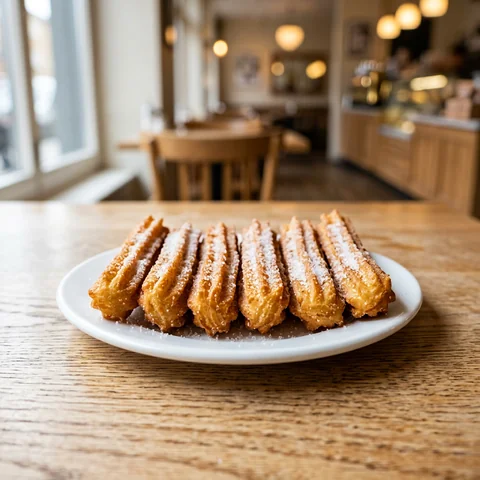 Churro clásico con azúcar