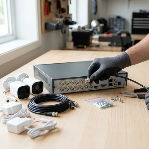 Instalación de DVR y monitoreo