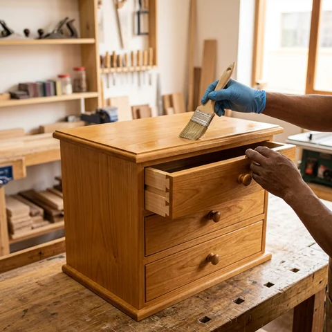 Cómoda de madera hecha a medida
