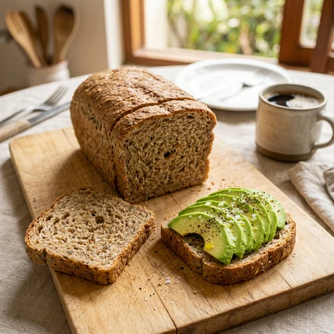 Pan de molde integral para sándwiches