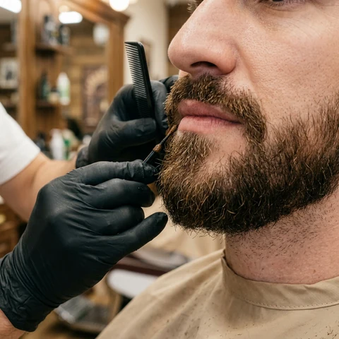 Tinte de barba y bigote profesional