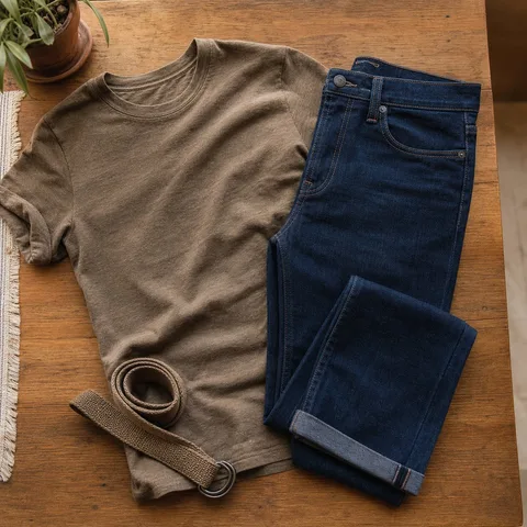 Pantalon jean de moda corte moderno